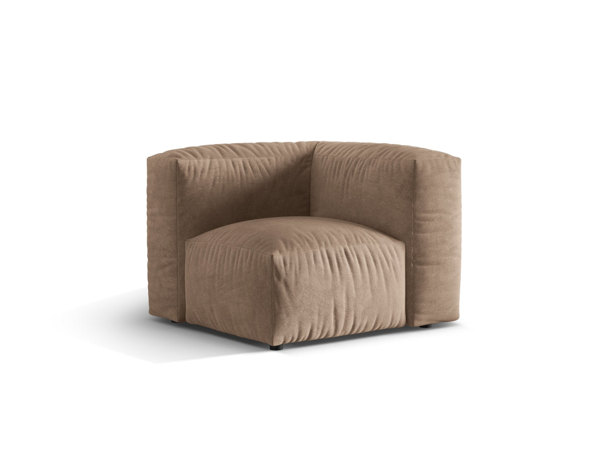 Martina Modul Armless 1 Sitzer in Dark Beige-Vogue präsentiert im Onlineshop von KAQTU Design AG. Modulares Sofa ist von Micadoni