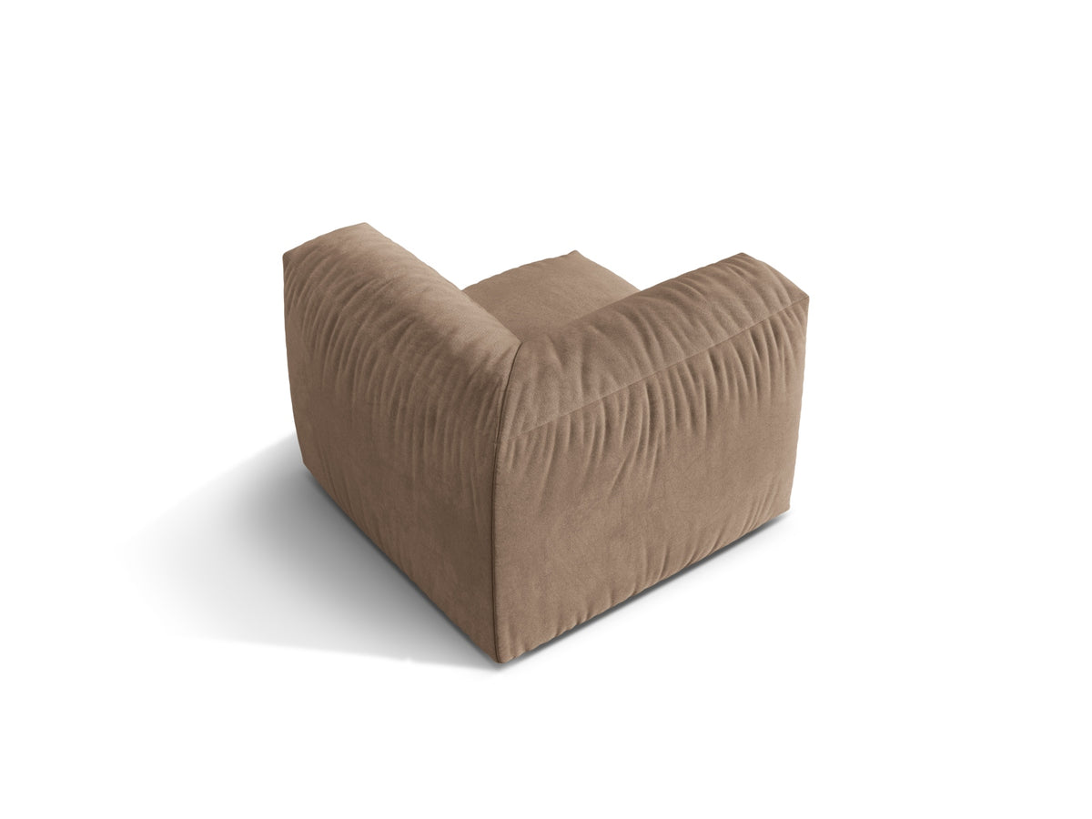 Martina Modul Armless 1 Sitzer in Dark Beige-Vogue präsentiert im Onlineshop von KAQTU Design AG. Modulares Sofa ist von Micadoni