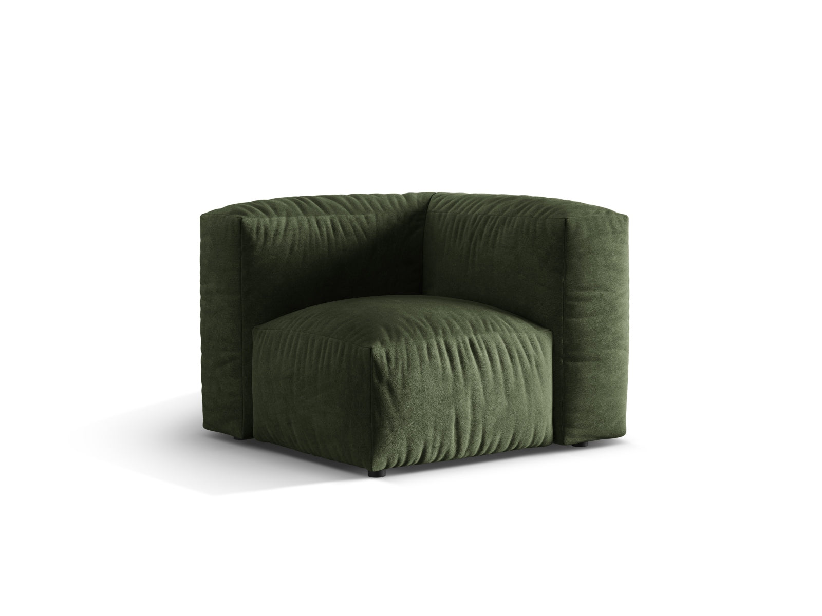 Eleganter Martina Modul Armless 1 Sitzer in stilvollem Grünton, ideal für vielseitige Wohnkonzepte und moderne Einrichtungsideen.