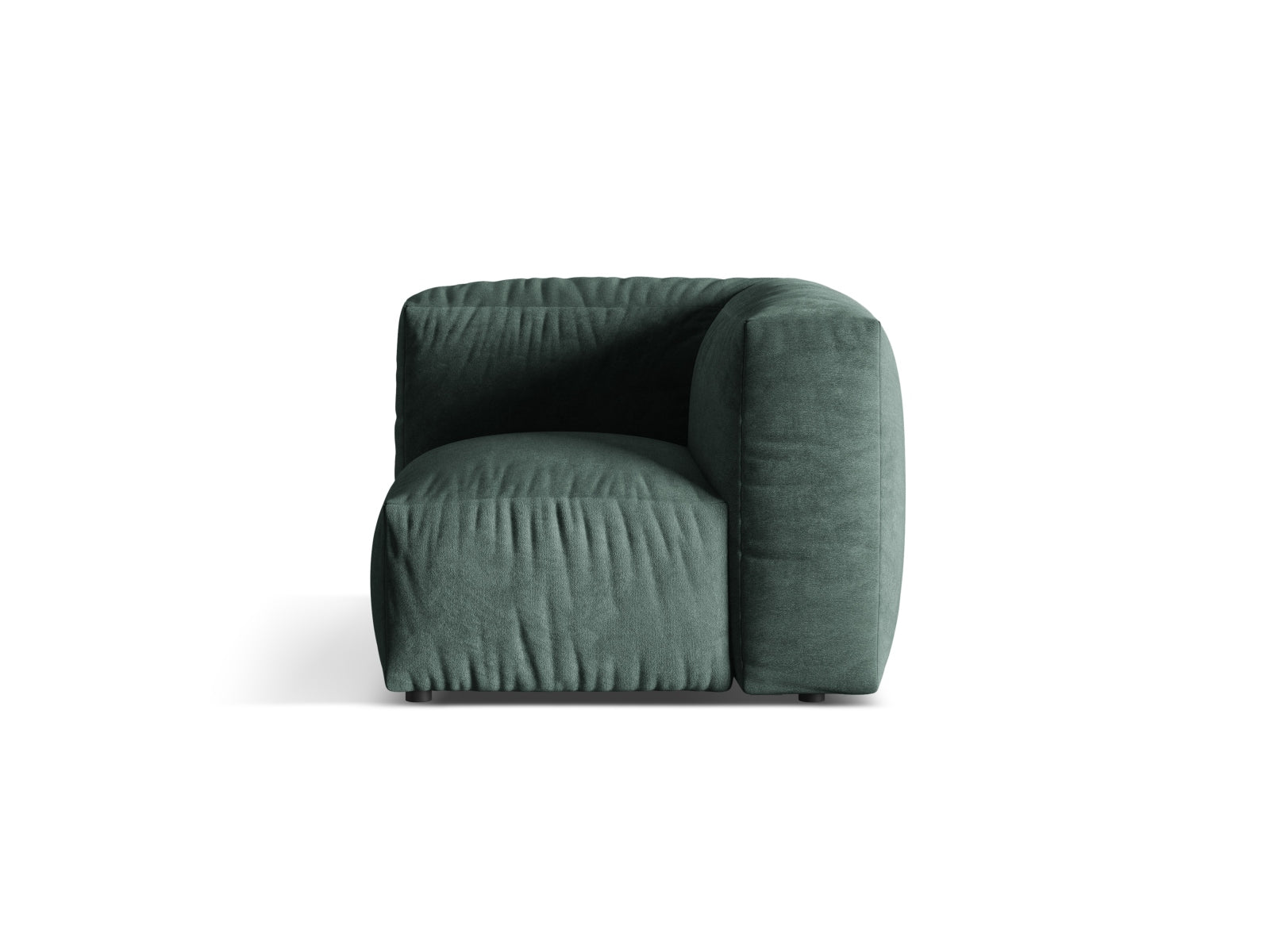 Martina Velour Modul Armless 1 Sitzer in Petrol präsentiert im Onlineshop von KAQTU Design AG. Modulares Sofa ist von Micadoni