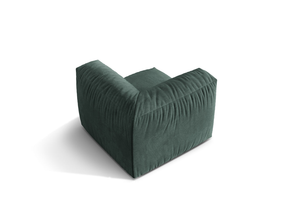 Martina Modul Armless 1 Sitzer in Petrol-Vogue präsentiert im Onlineshop von KAQTU Design AG. Modulares Sofa ist von Micadoni