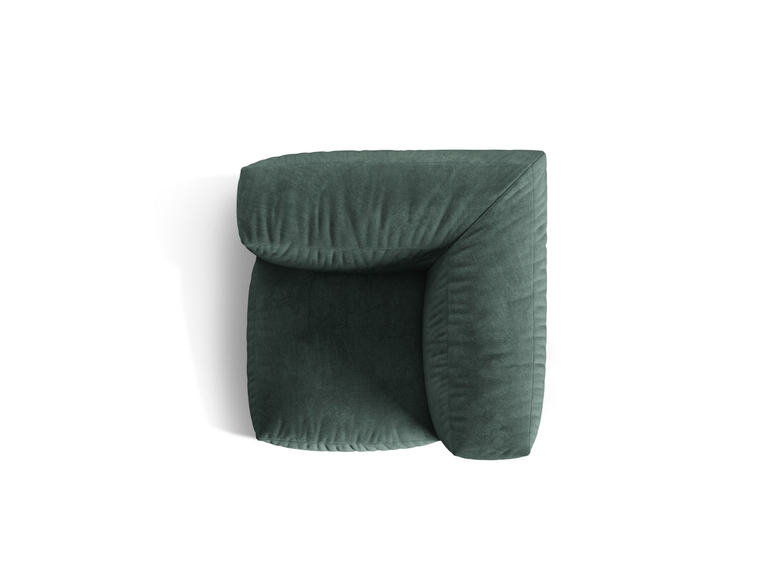 Eleganter Martina Modul Armless 1 Sitzer in stilvollem Petrol-Vogue, ideal für individuelle Sofa-Arrangements und zeitgemäße Einrichtung.