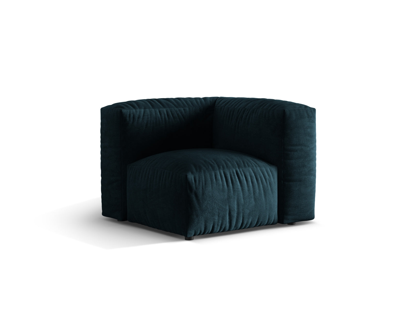 Eleganter Martina Modul Armless 1 Sitzer in modernem Petrol, ideal für stilvolle Wohnkonzepte und gemütliche Entspannungsbereiche.