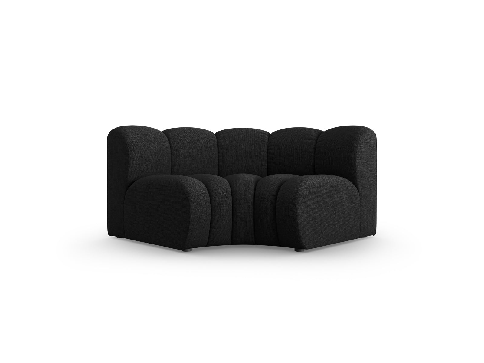 Lupine Modul Corner 1 Sitzer in Black präsentiert im Onlineshop von KAQTU Design AG. Modulares Sofa ist von Micadoni