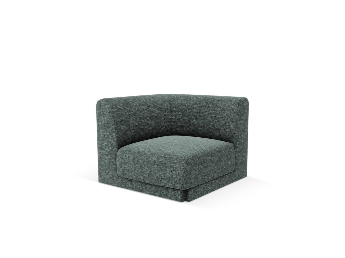 Miley Corner Modul 1 Sitzer in Petrol-Haga präsentiert im Onlineshop von KAQTU Design AG. Modulares Sofa ist von Micadoni