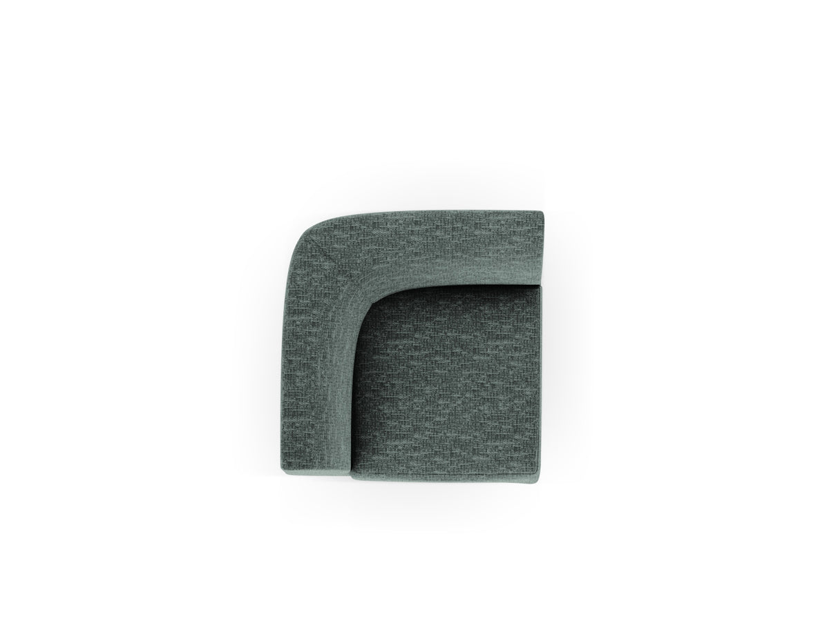 Miley Corner Modul 1 Sitzer in Petrol-Haga präsentiert im Onlineshop von KAQTU Design AG. Modulares Sofa ist von Micadoni