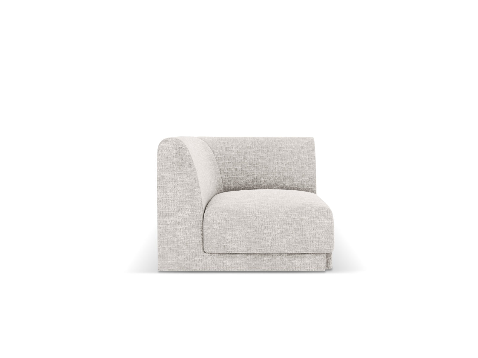 Miley Corner Modul 1 Sitzer in Light Grey präsentiert im Onlineshop von KAQTU Design AG. Modulares Sofa ist von Micadoni