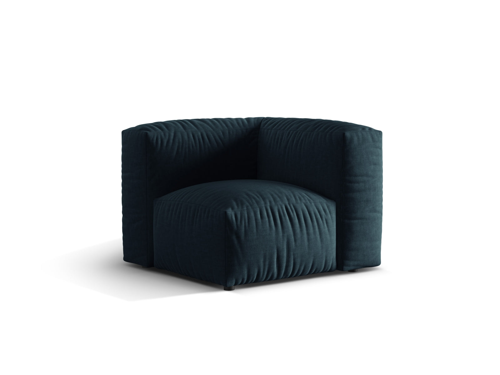 Stylischer Martina Modul Armless 1 Sitzer in Blue Jeans-Boston, ideal für zeitgemäße Einrichtung und entspannte Momente.