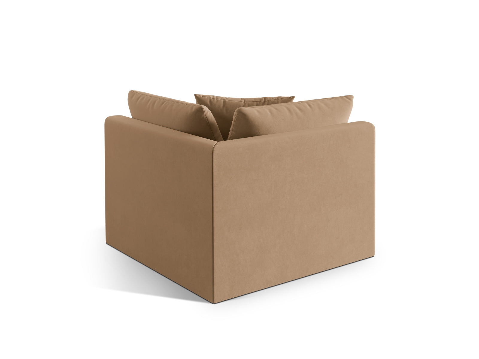 Chris Velour Modul Corner 1 Sitzer in Sand-Casino präsentiert im Onlineshop von KAQTU Design AG. Modulares Sofa ist von Micadoni
