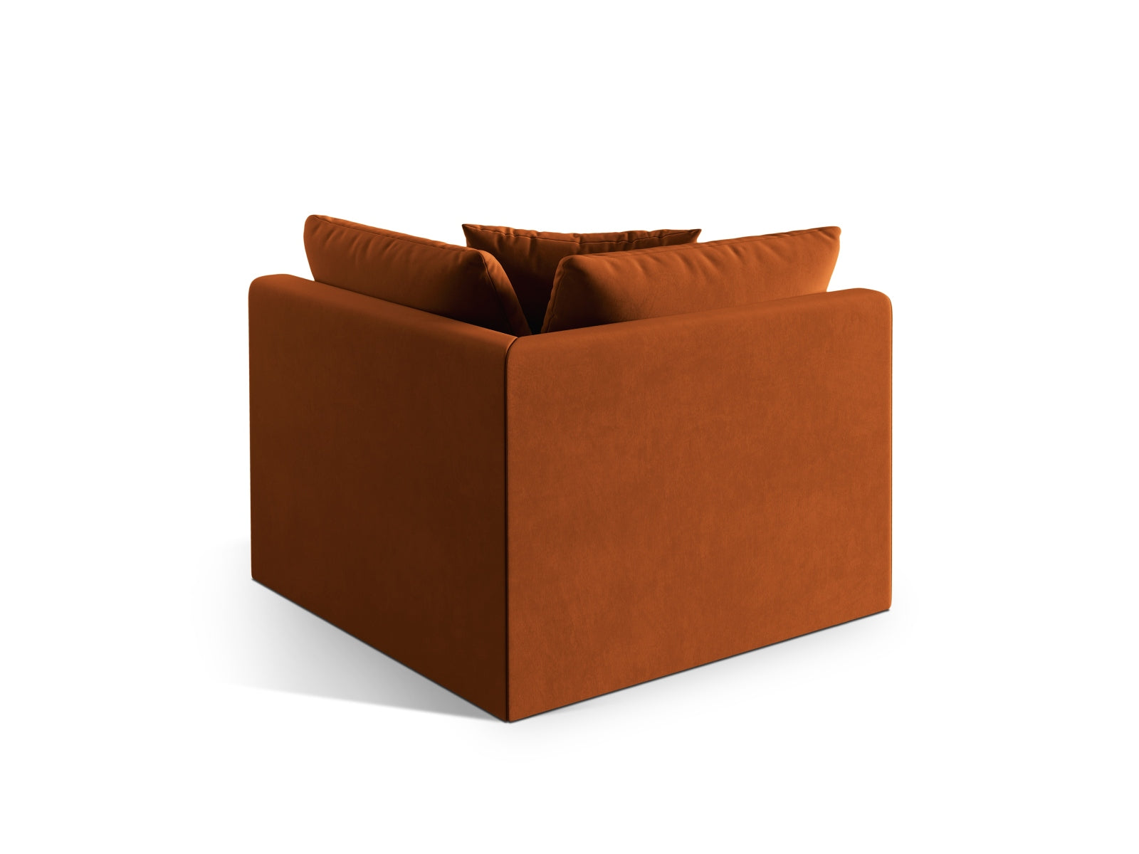 Chris Velour Modul Corner 1 Sitzer in Terracotta-Casino präsentiert im Onlineshop von KAQTU Design AG. Modulares Sofa ist von Micadoni