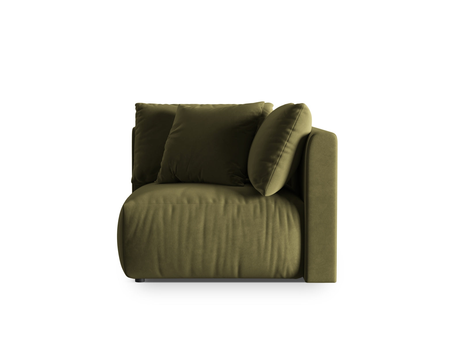 Chris Velour Modul Corner 1 Sitzer in Light Green präsentiert im Onlineshop von KAQTU Design AG. Modulares Sofa ist von Micadoni