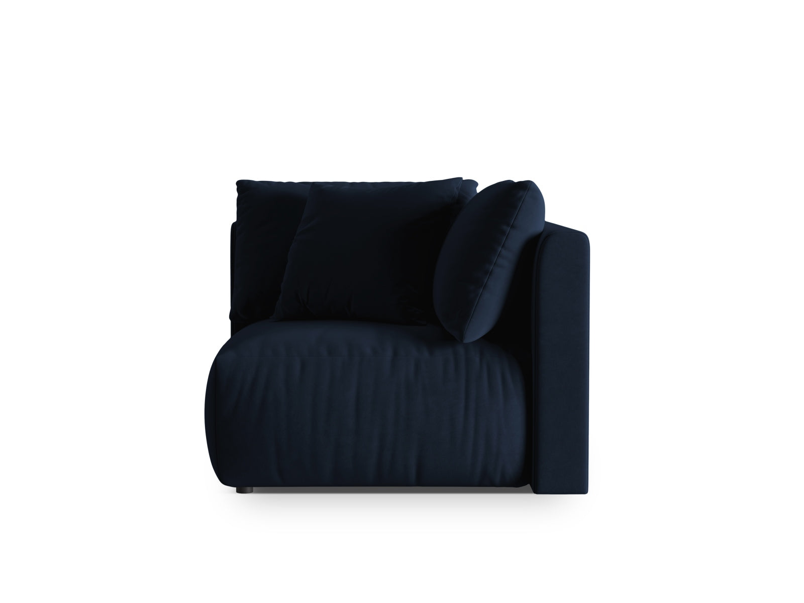 Chris Velour Modul Corner 1 Sitzer in Royal Blue präsentiert im Onlineshop von KAQTU Design AG. Modulares Sofa ist von Micadoni