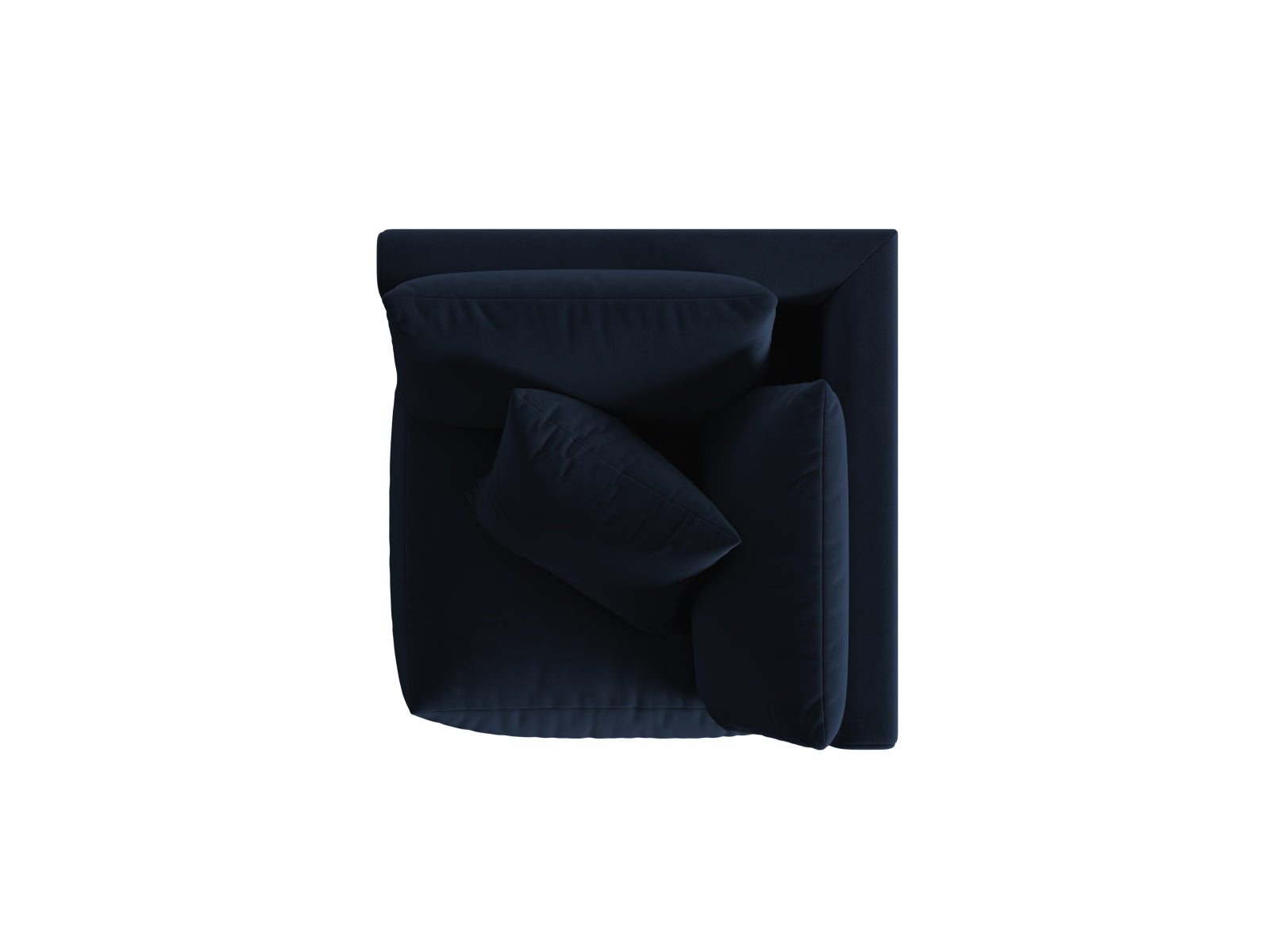 Chris Velour Modul Corner 1 Sitzer in Royal Blue-Casino präsentiert im Onlineshop von KAQTU Design AG. Modulares Sofa ist von Micadoni