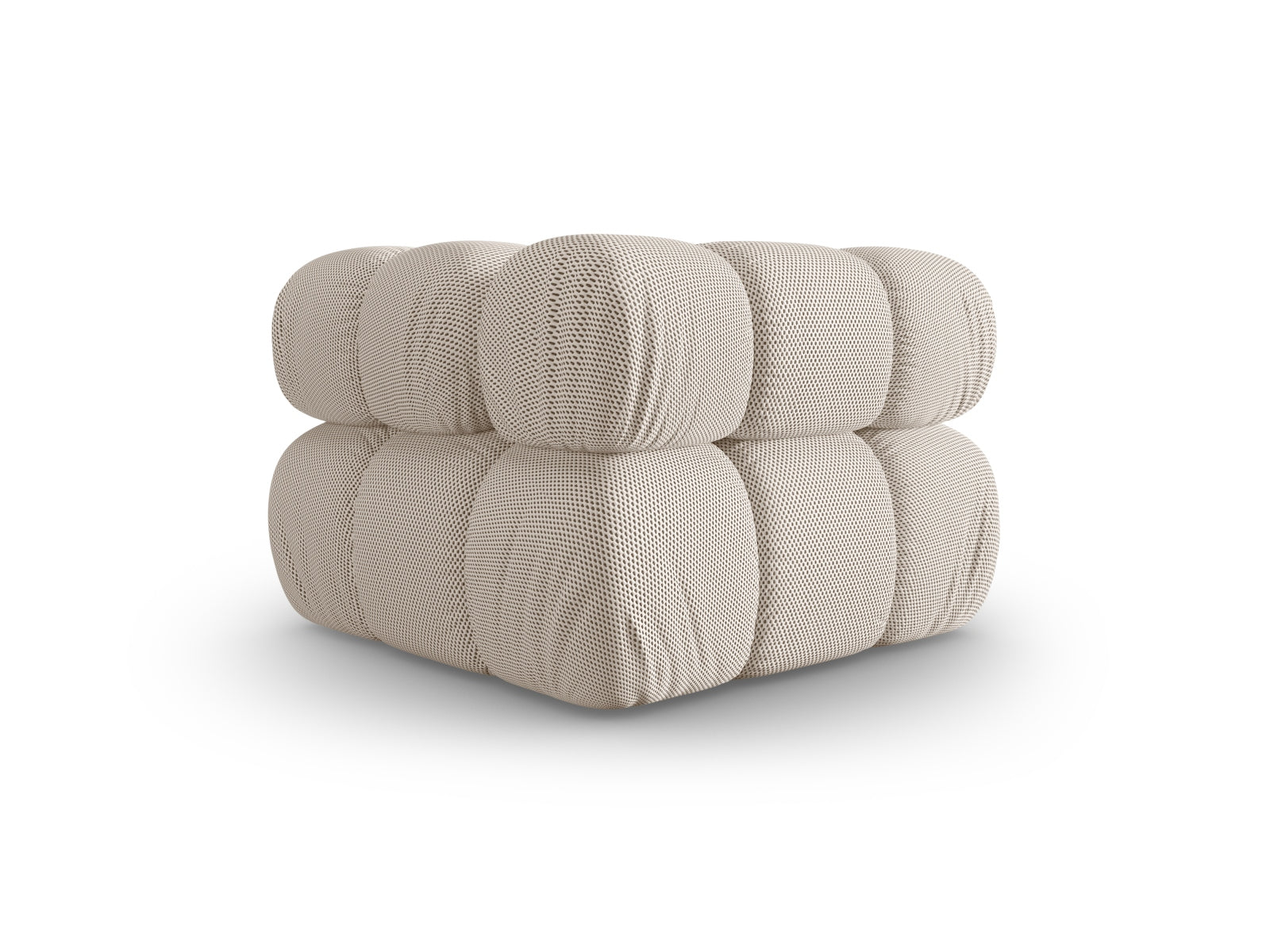 Elegantes Bellis Corner Modul 1 Sitzer in zartem Beige, ideal für moderne Wohnkonzepte und anpassbare Raumlösungen.