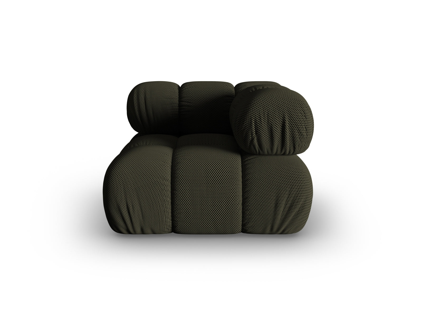 Elegantes Bellis Corner Modul 1 Sitzer in Amazon Green-Sonic, ideal für stilvolle Wohnräume. Teil der modularen Sofaserie von Micadoni.