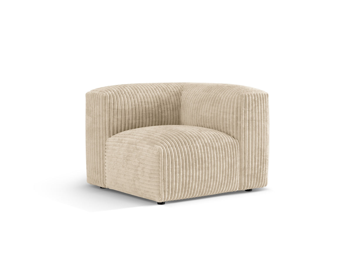 Martina Modul Armless 1 Sitzer in Light Beige-Tilia präsentiert im Onlineshop von KAQTU Design AG. Modulares Sofa ist von Micadoni