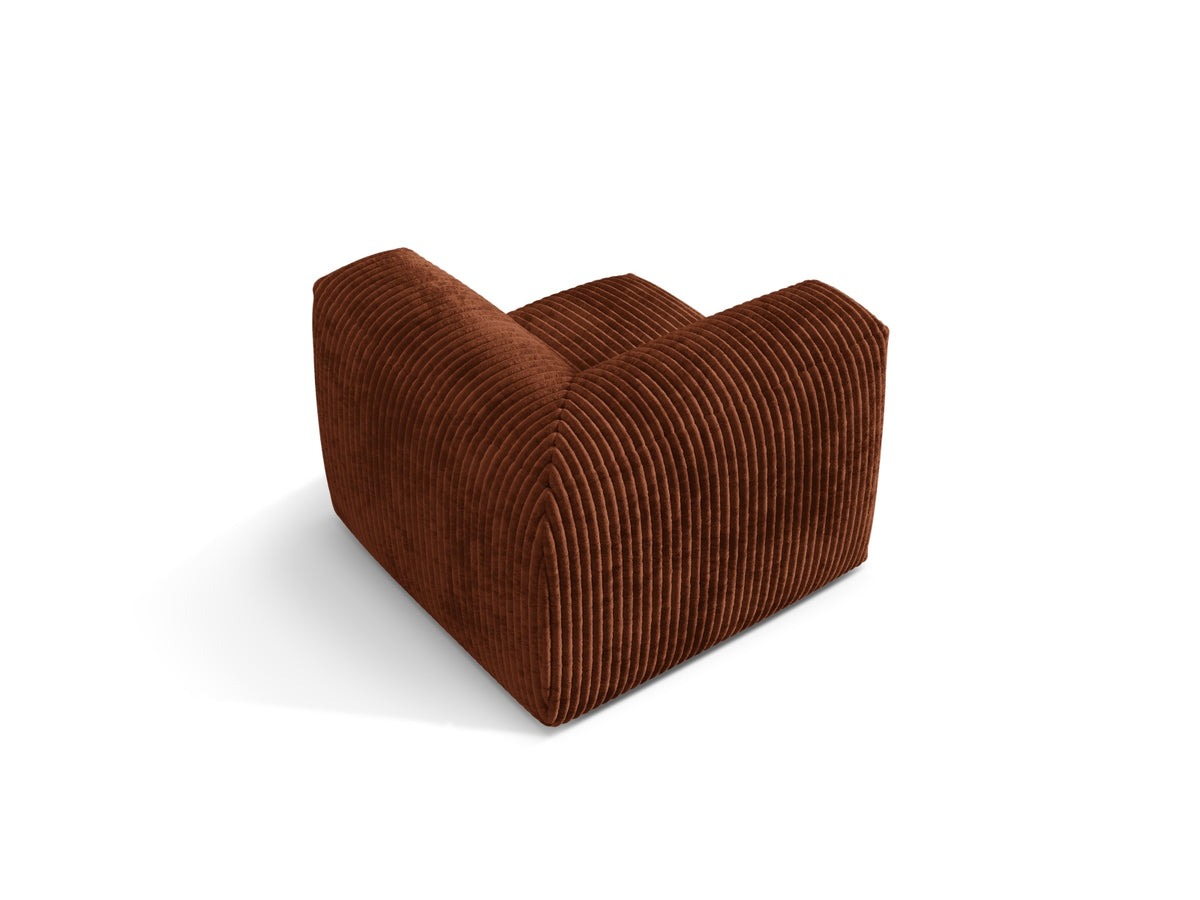 Martina Modul Armless 1 Sitzer in Brick-Tilia präsentiert im Onlineshop von KAQTU Design AG. Modulares Sofa ist von Micadoni