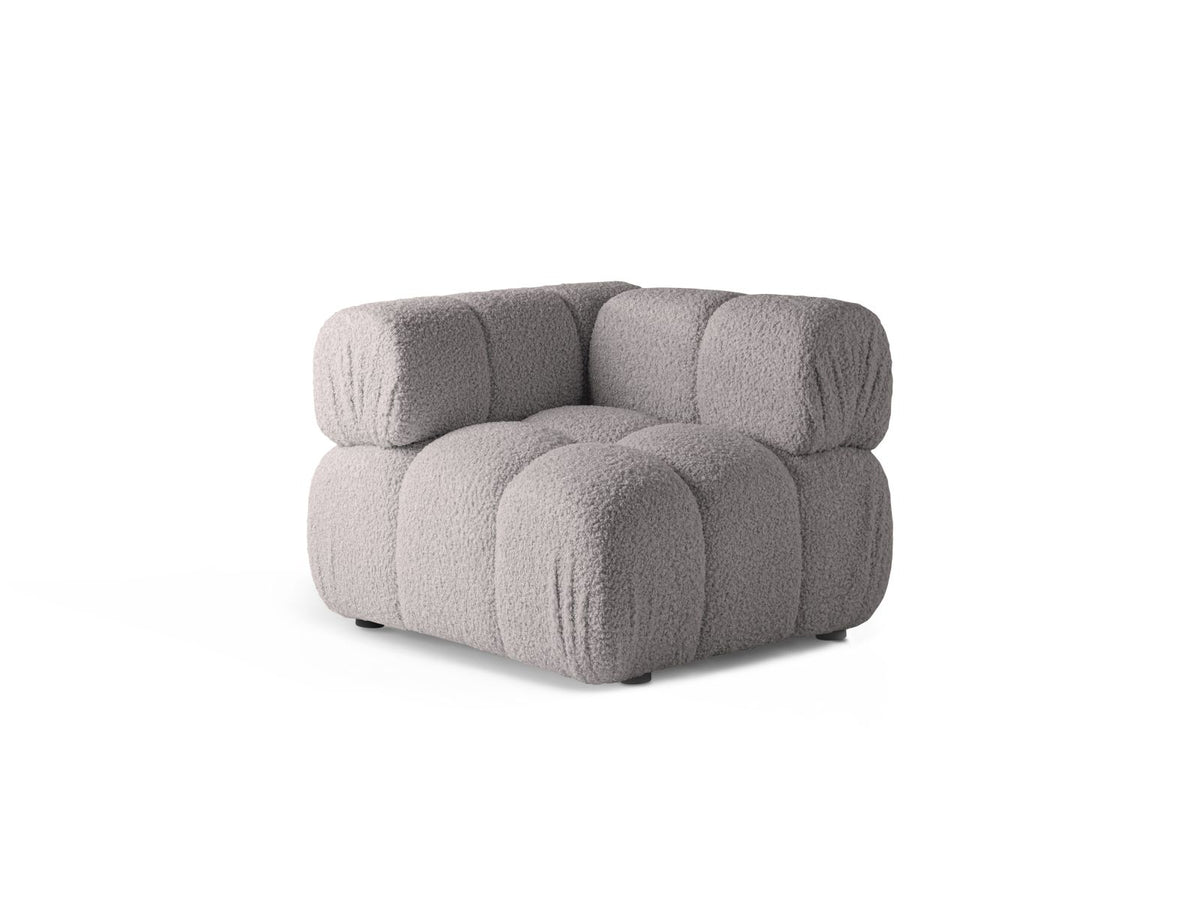 1-Sitzer Eckmodul Bellis in Light Grey-Rolf präsentiert im Onlineshop von KAQTU Design AG. Modulares Sofa ist von Micadoni