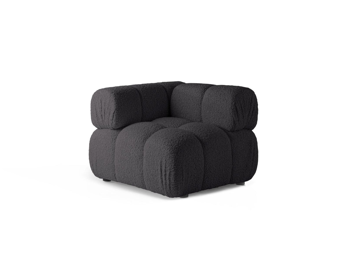 1-Sitzer Eckmodul Bellis in Graphite-Rolf präsentiert im Onlineshop von KAQTU Design AG. Modulares Sofa ist von Micadoni