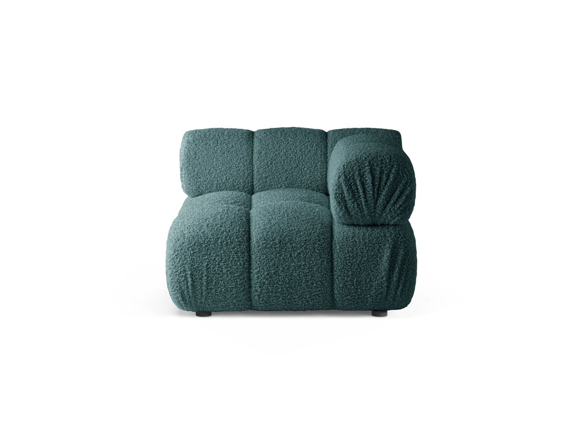 1-Sitzer Eckmodul Bellis in Petrol-Rolf präsentiert im Onlineshop von KAQTU Design AG. Modulares Sofa ist von Micadoni