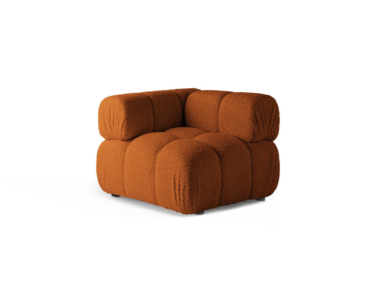 1-Sitzer Eckmodul Bellis in Brick-Rolf präsentiert im Onlineshop von KAQTU Design AG. Modulares Sofa ist von Micadoni