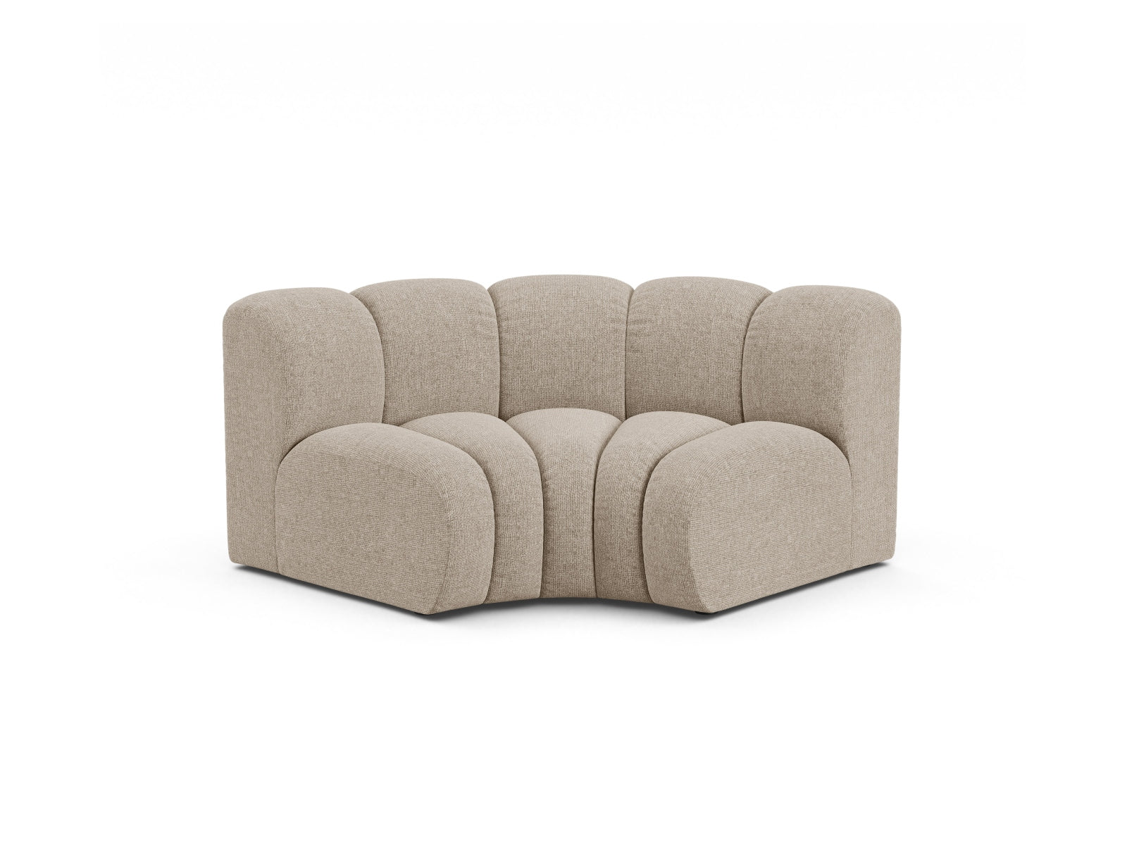 Lupine Modul Corner 1 Sitzer in Dark Beige-Eden präsentiert im Onlineshop von KAQTU Design AG. Modulares Sofa ist von Micadoni