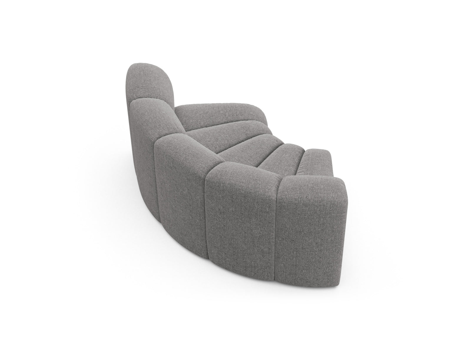 Stylischer Lupine Modul Corner 1 Sitzer in sanftem Grau, perfekt für zeitgemäße Inneneinrichtungen. Teil der flexiblen Sofakollektion von Micadoni.