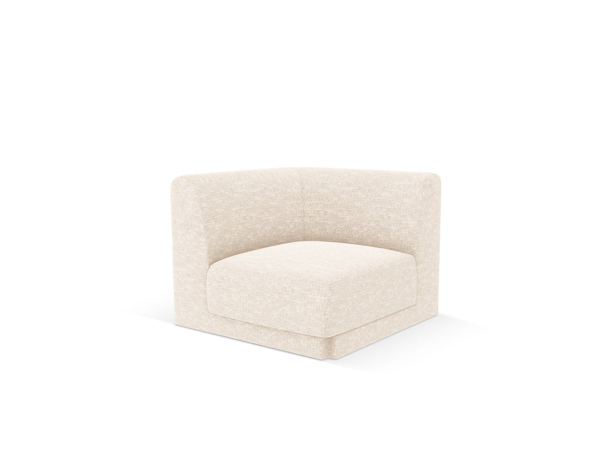 Miley Corner Modul 1 Sitzer in Ivory-Eden präsentiert im Onlineshop von KAQTU Design AG. Modulares Sofa ist von Micadoni