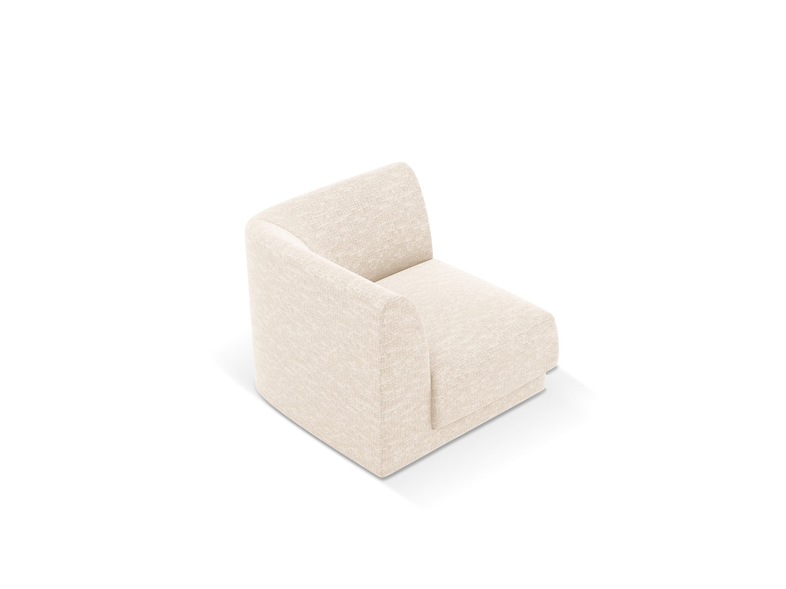 Miley Corner Modul 1 Sitzer in Ivory präsentiert im Onlineshop von KAQTU Design AG. Modulares Sofa ist von Micadoni