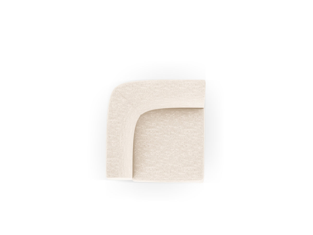 Miley Corner Modul 1 Sitzer in Ivory-Eden präsentiert im Onlineshop von KAQTU Design AG. Modulares Sofa ist von Micadoni