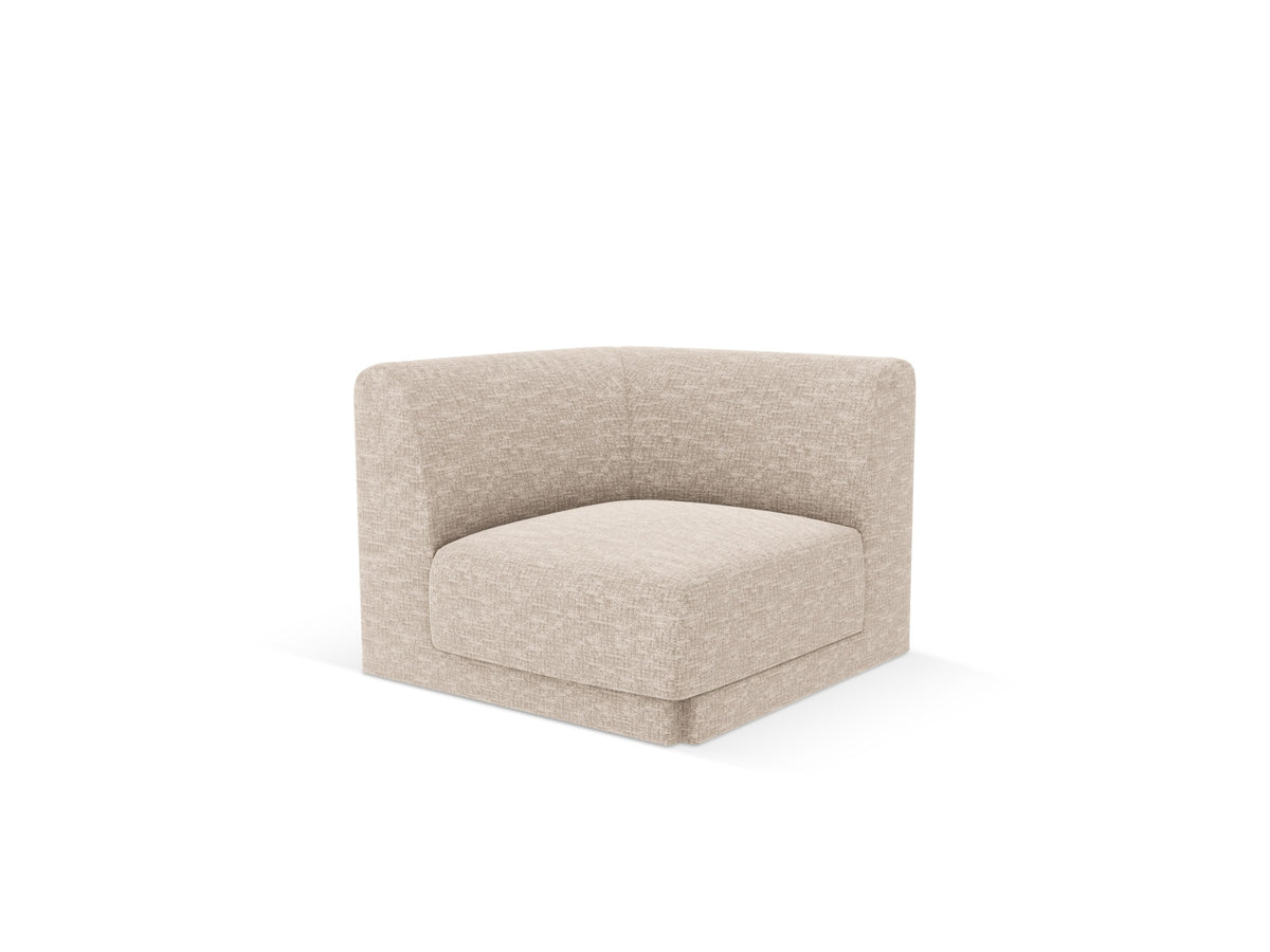 Miley Corner Modul 1 Sitzer in Beige-Eden präsentiert im Onlineshop von KAQTU Design AG. Modulares Sofa ist von Micadoni