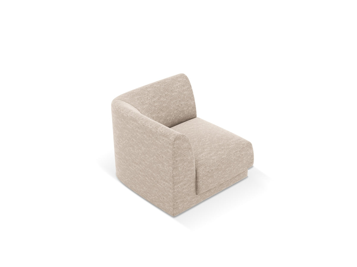 Miley Corner Modul 1 Sitzer in Beige-Eden präsentiert im Onlineshop von KAQTU Design AG. Modulares Sofa ist von Micadoni