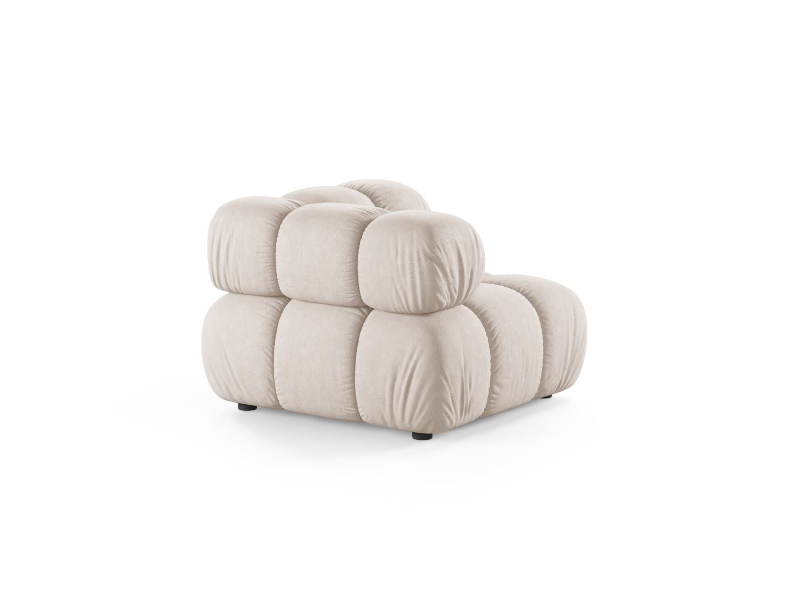 Beige 1-Sitzer Eckmodul Bellis von Micadoni, stilvolles Sofa-Element für individuelle Gestaltung und zeitgemäße Wohnkonzepte.
