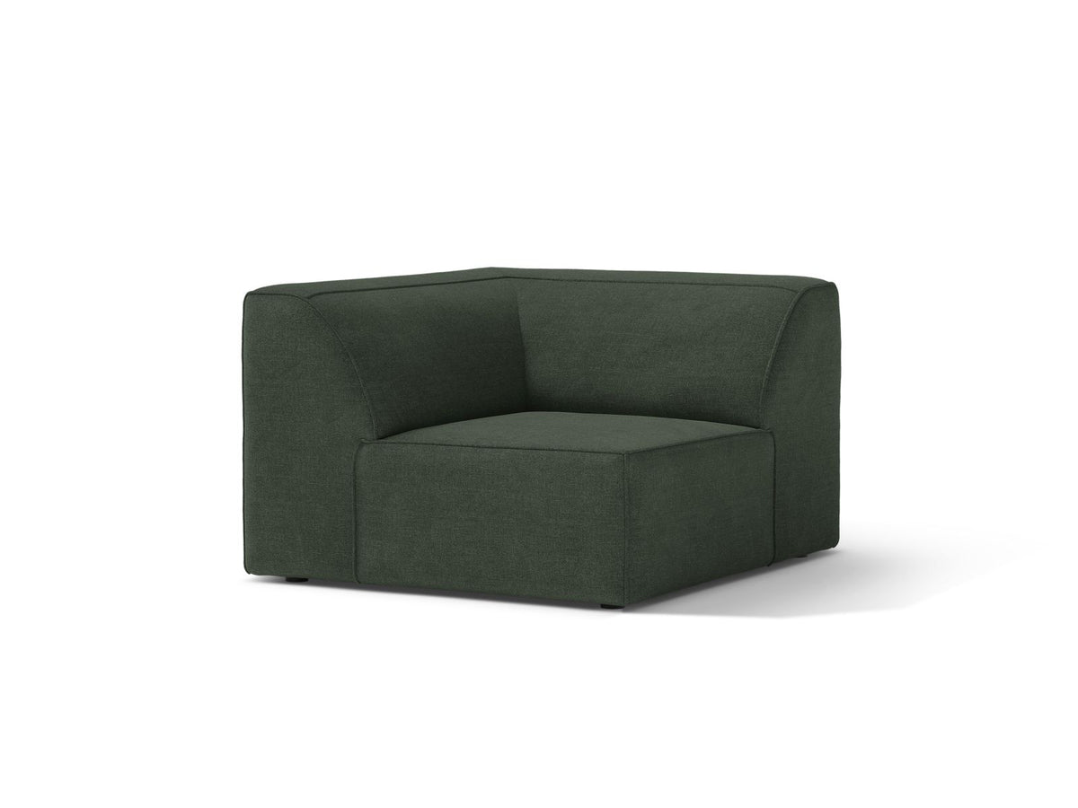 1-Sitzer Eckmodul Jodie in Moss Green-Liberty präsentiert im Onlineshop von KAQTU Design AG. Modulares Sofa ist von Micadoni