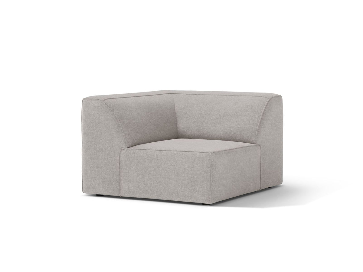 1-Sitzer Eckmodul Jodie in Light Grey-Liberty präsentiert im Onlineshop von KAQTU Design AG. Modulares Sofa ist von Micadoni