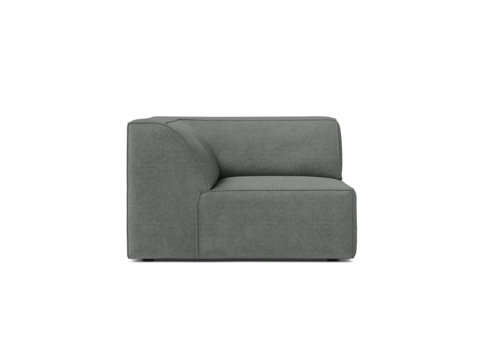 1-Sitzer Eckmodul Jodie in Grey-Liberty präsentiert im Onlineshop von KAQTU Design AG. Modulares Sofa ist von Micadoni