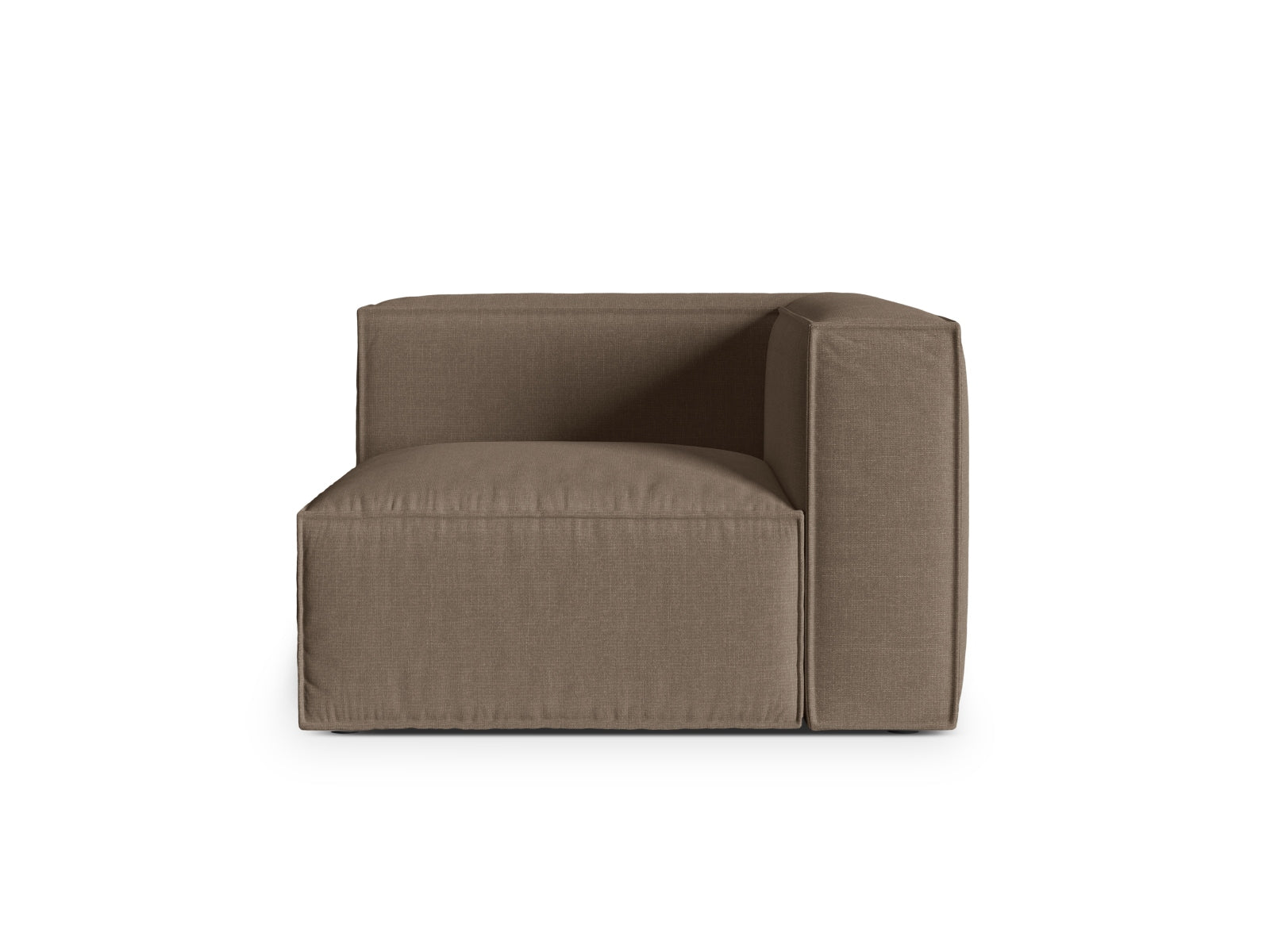 1-Sitzer Eckmodul Nuria in Cappuccino-Liberty präsentiert im Onlineshop von KAQTU Design AG. Modulares Sofa ist von Micadoni