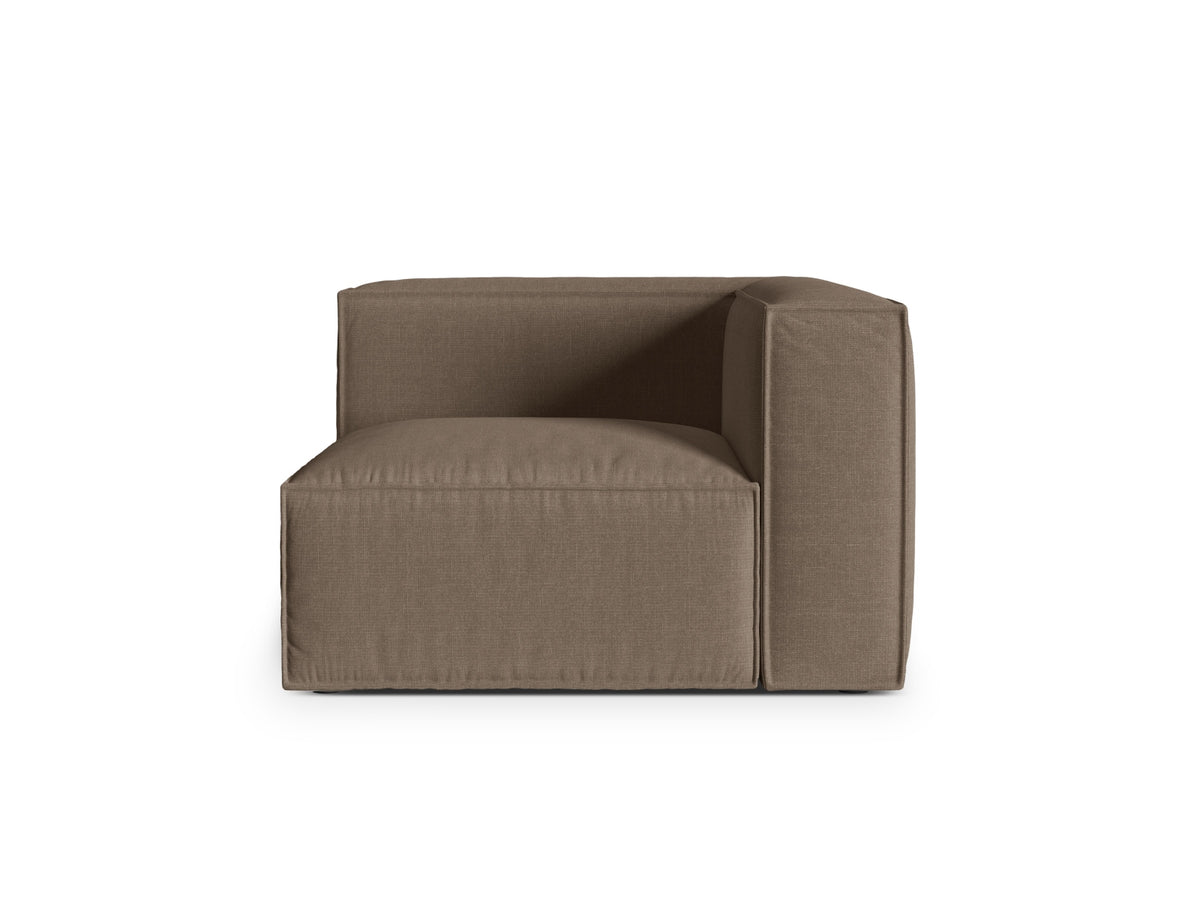 1-Sitzer Eckmodul Nuria in Cappuccino-Liberty präsentiert im Onlineshop von KAQTU Design AG. Modulares Sofa ist von Micadoni