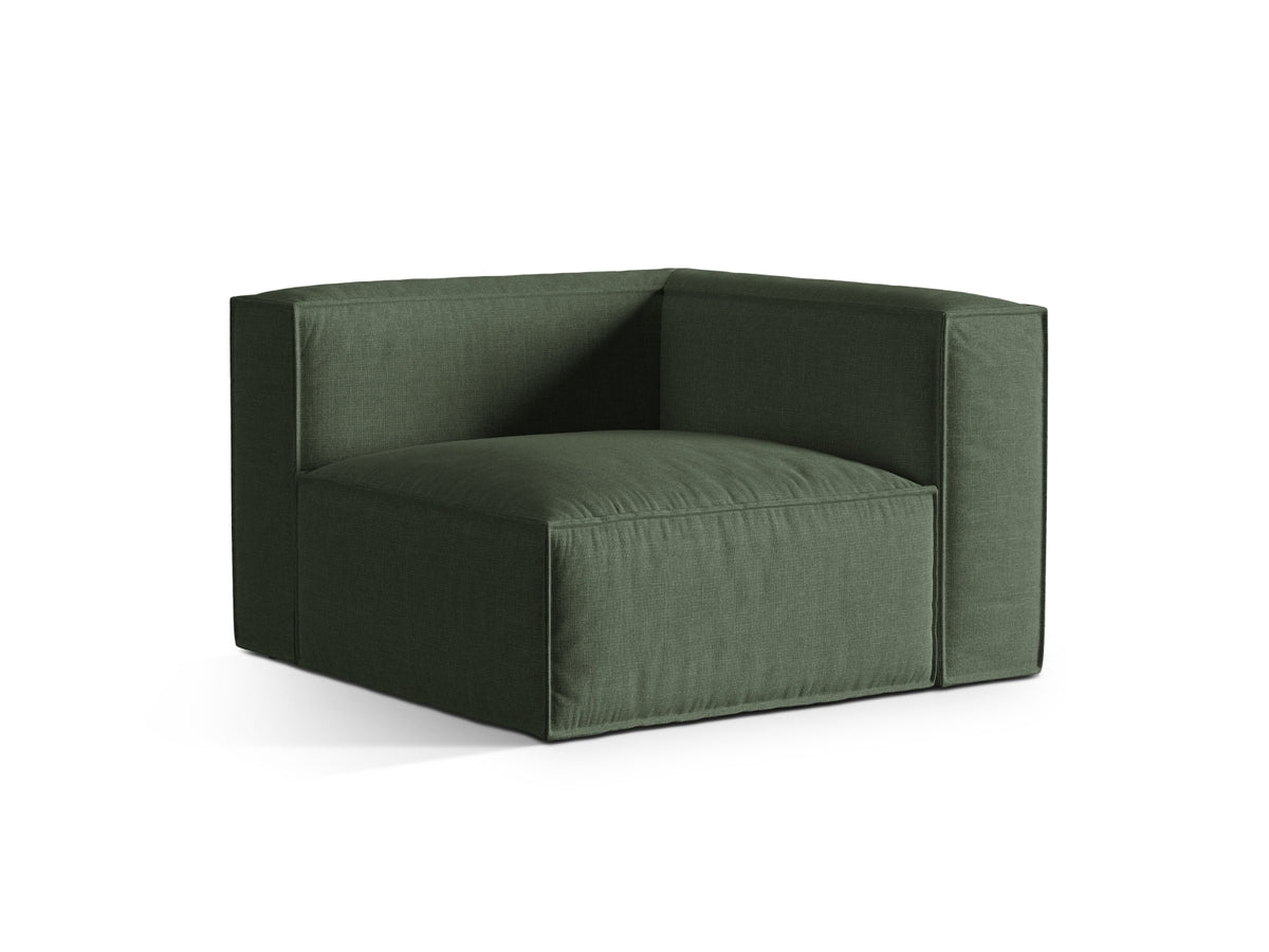1-Sitzer Eckmodul Nuria in Moss Green-Liberty präsentiert im Onlineshop von KAQTU Design AG. Modulares Sofa ist von Micadoni