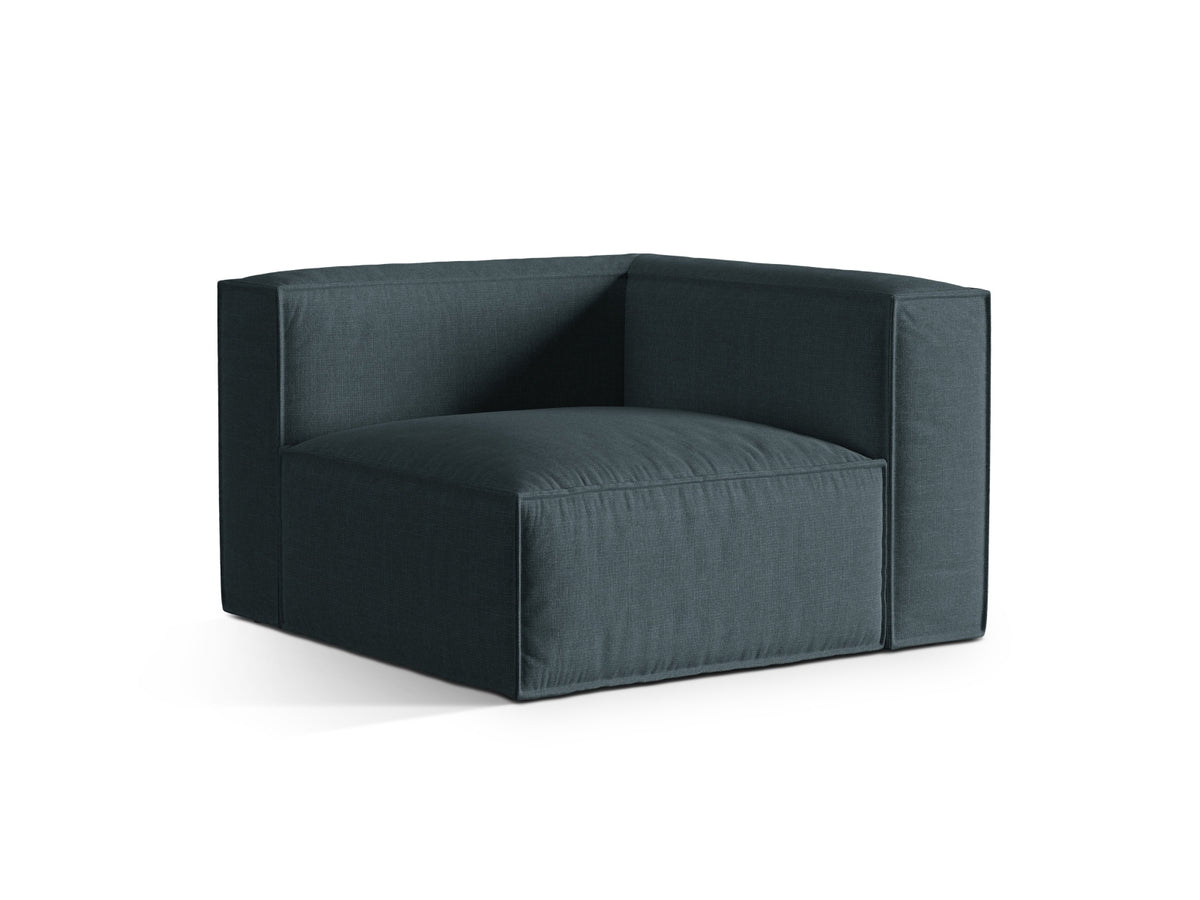 1-Sitzer Eckmodul Nuria in Deep Petrol-Liberty präsentiert im Onlineshop von KAQTU Design AG. Modulares Sofa ist von Micadoni