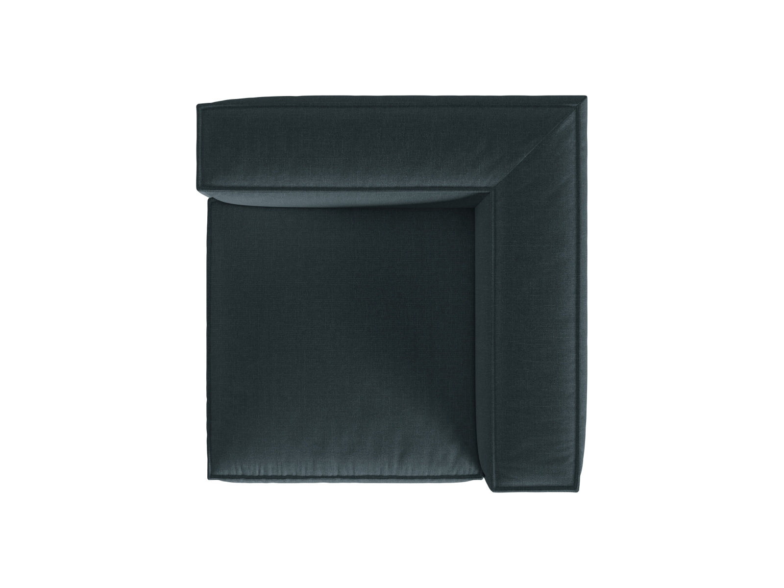 Stilvolles 1-Sitzer Eckmodul Nuria in edlem Petrol, perfekt für kreative Sofa-Kombinationen und moderne Wohnkonzepte von Micadoni.