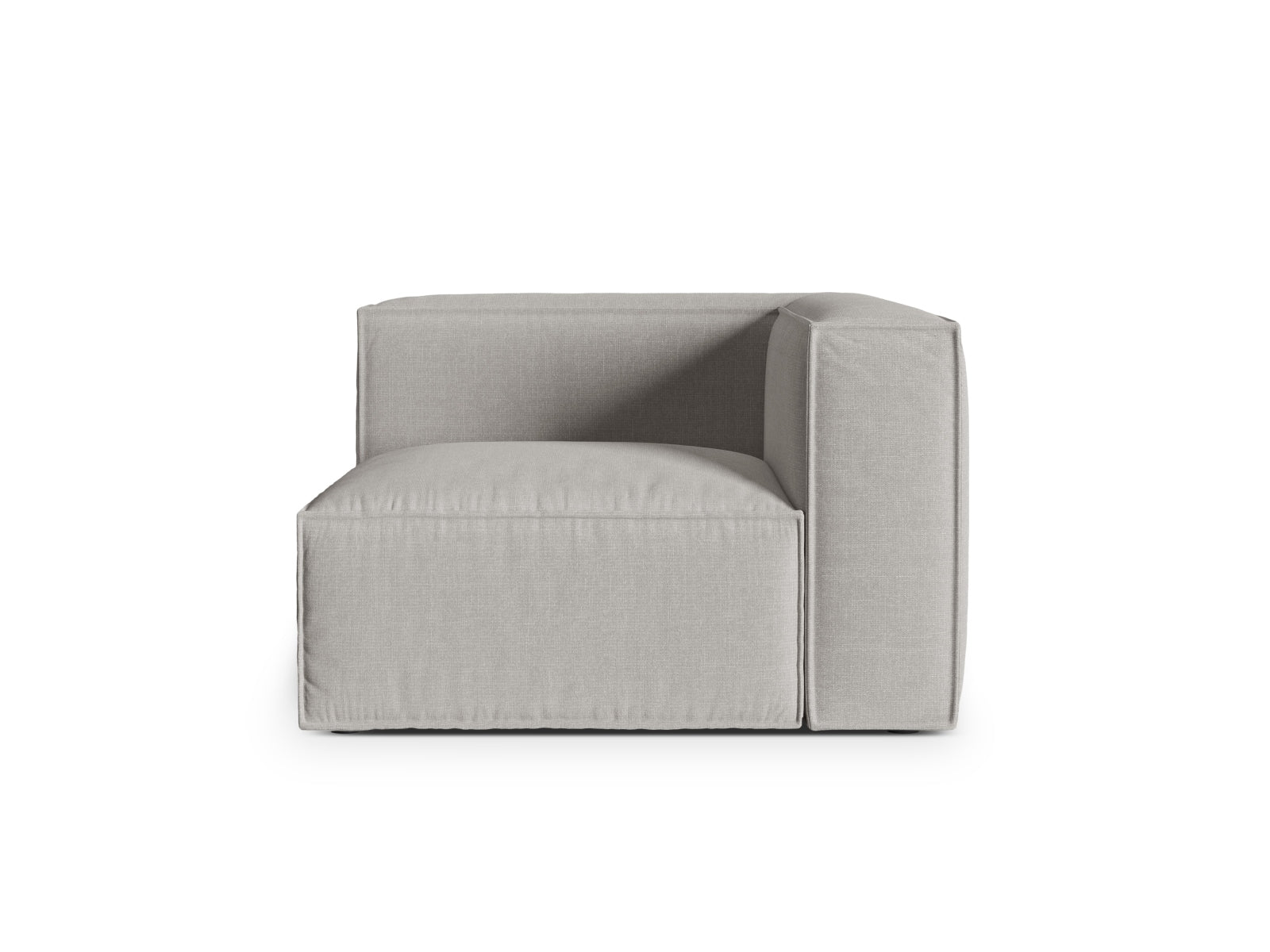 1-Sitzer Eckmodul Nuria in Light Grey-Liberty präsentiert im Onlineshop von KAQTU Design AG. Modulares Sofa ist von Micadoni