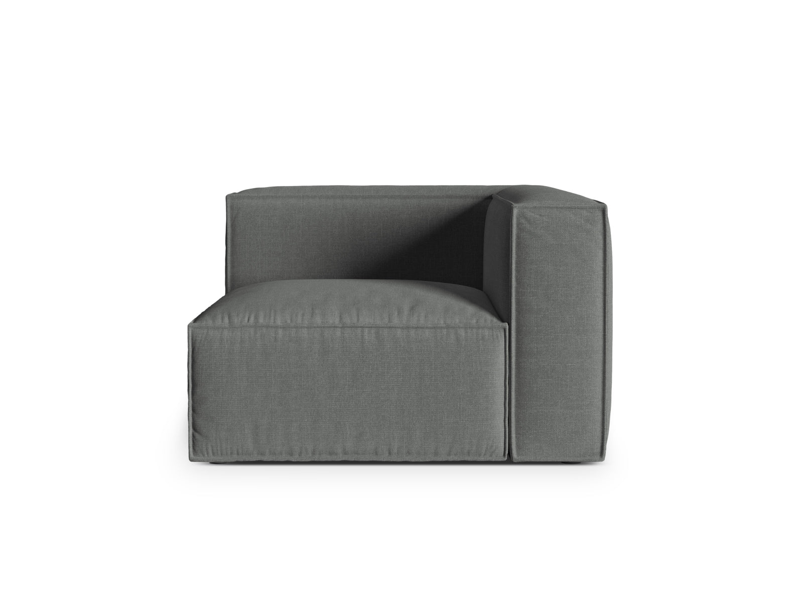 1-Sitzer Eckmodul Nuria in Grey-Liberty präsentiert im Onlineshop von KAQTU Design AG. Modulares Sofa ist von Micadoni