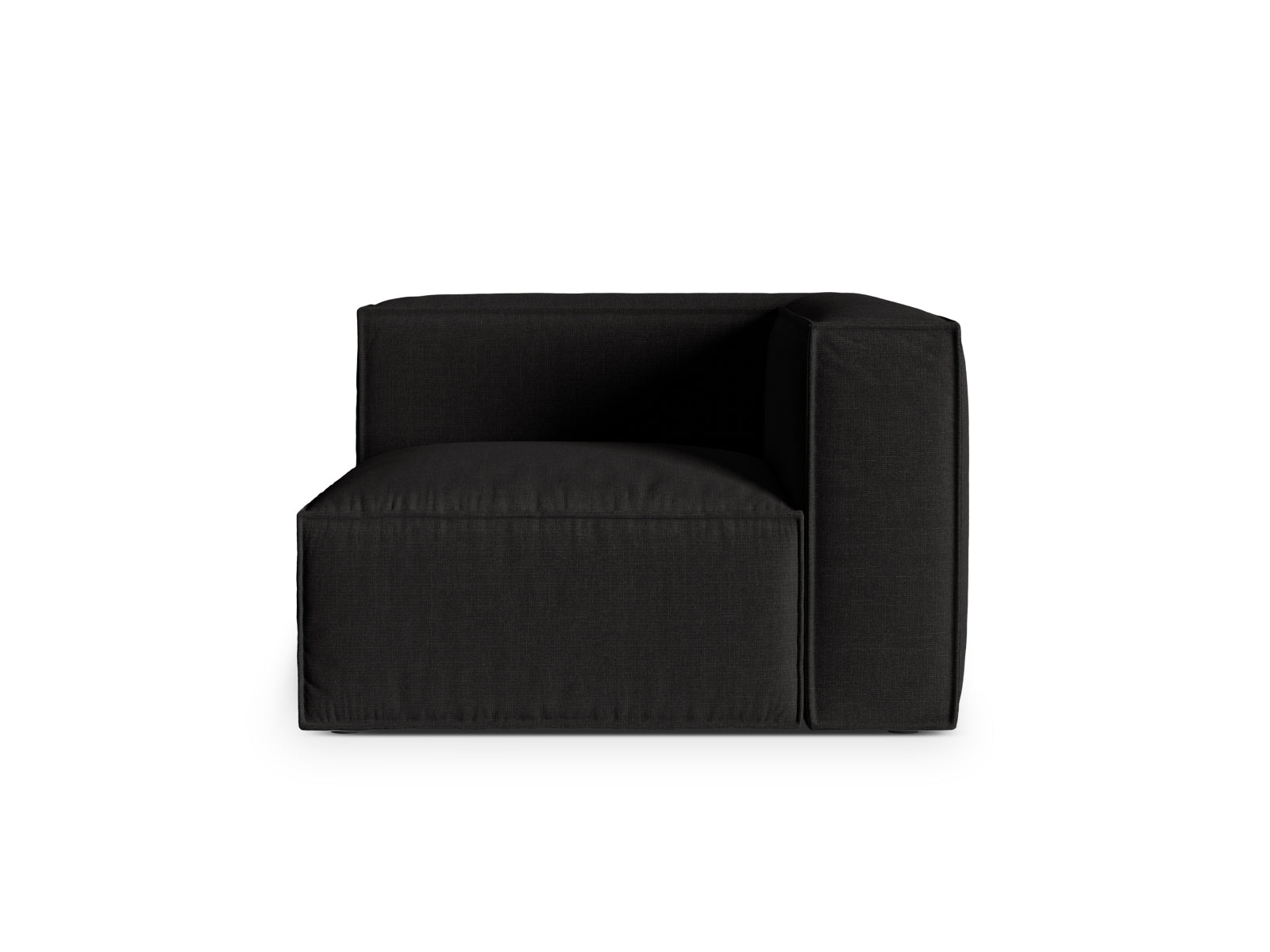 1-Sitzer Eckmodul Nuria in Black-Liberty präsentiert im Onlineshop von KAQTU Design AG. Modulares Sofa ist von Micadoni