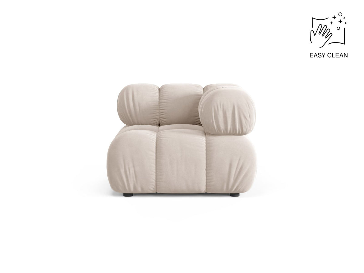 1-Sitzer Eckmodul Bellis in Light Beige-Venus präsentiert im Onlineshop von KAQTU Design AG. Modulares Sofa ist von Micadoni