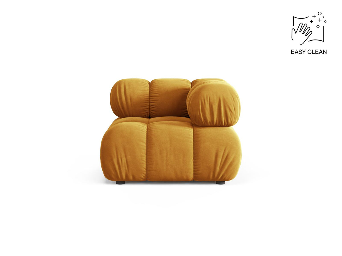 1-Sitzer Eckmodul Bellis in Yellow-Venus präsentiert im Onlineshop von KAQTU Design AG. Modulares Sofa ist von Micadoni