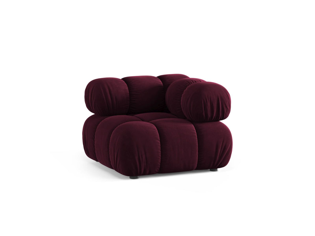 1-Sitzer Eckmodul Bellis in Burgundy-Venus präsentiert im Onlineshop von KAQTU Design AG. Modulares Sofa ist von Micadoni