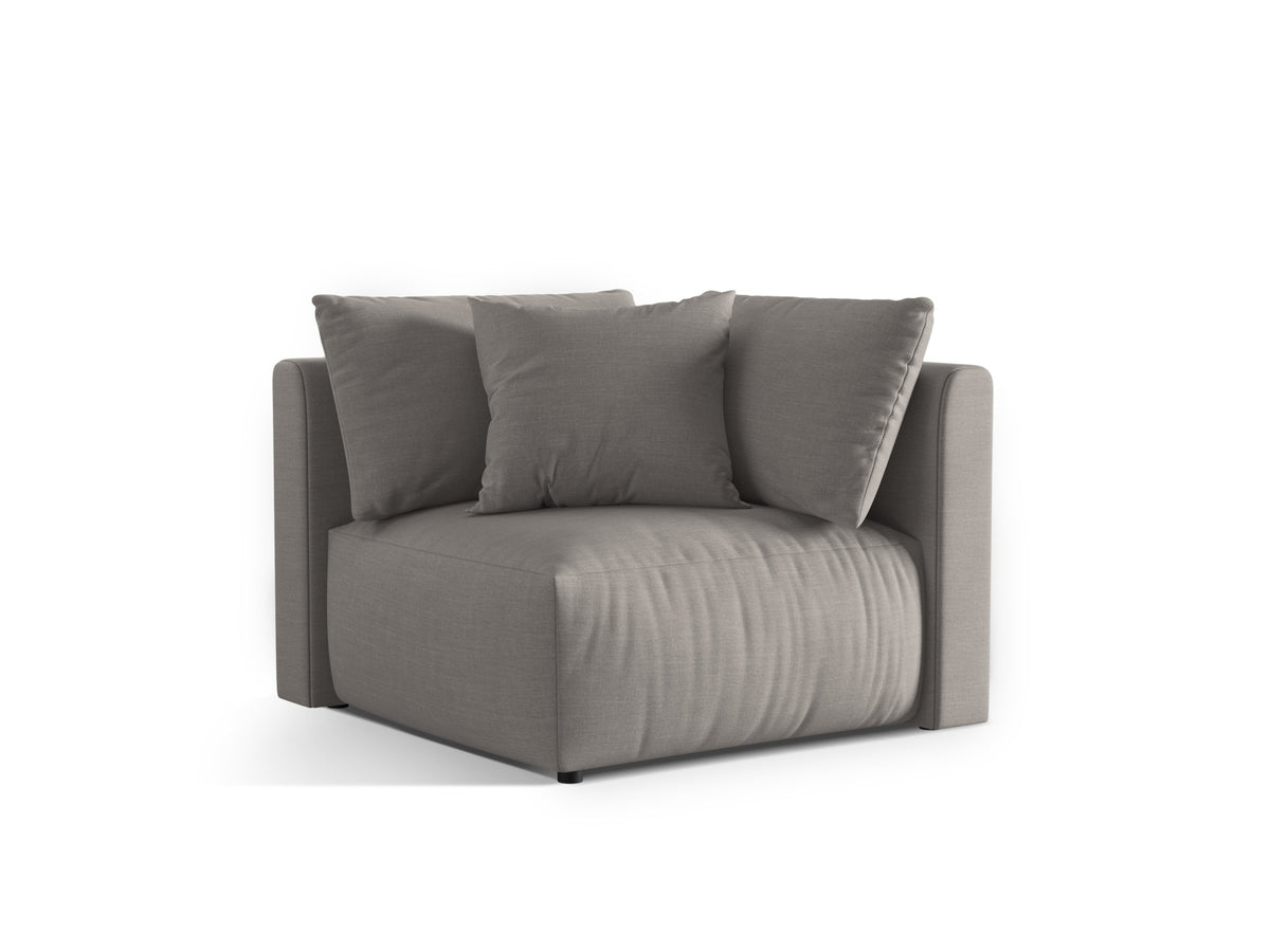 Chris Modul Corner 1 Sitzer in Natural-LINS präsentiert im Onlineshop von KAQTU Design AG. Modulares Sofa ist von Micadoni