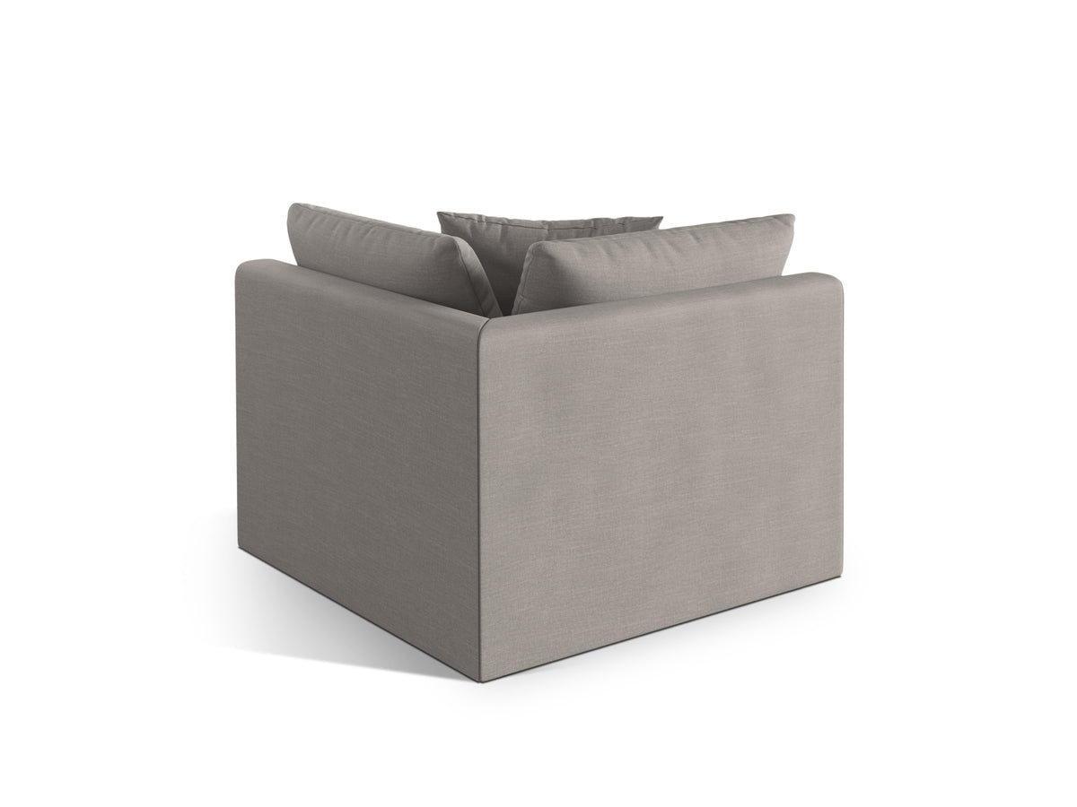 Chris Modul Corner 1 Sitzer in Natural-LINS präsentiert im Onlineshop von KAQTU Design AG. Modulares Sofa ist von Micadoni