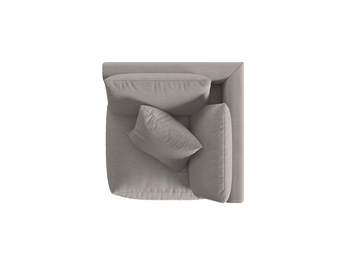 Chris Modul Corner 1 Sitzer in Natural-LINS präsentiert im Onlineshop von KAQTU Design AG. Modulares Sofa ist von Micadoni